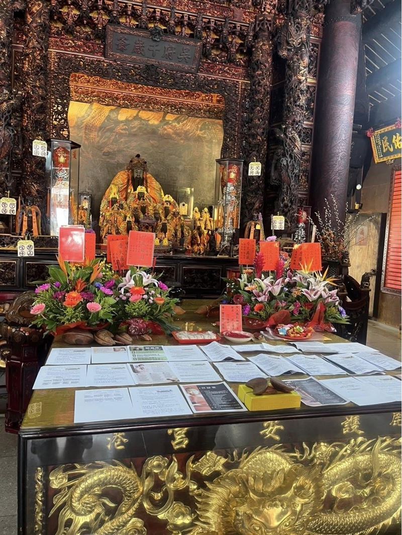 評審資料供神明過目。（圖／翻攝自鹿港護安宮福德宮粉絲團）