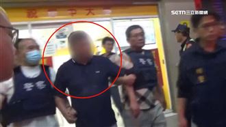 一人牽一手！配天宮董座、雨刷勸降持槍男
