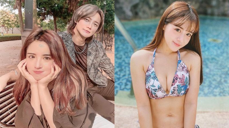 阿沁小14歲的嫩妻花花是網紅模特兒,在2024年曾因持有大麻遭逮,阿沁當時驗尿自清否認吸毒。(圖/翻攝自IG@flora_li_flora)