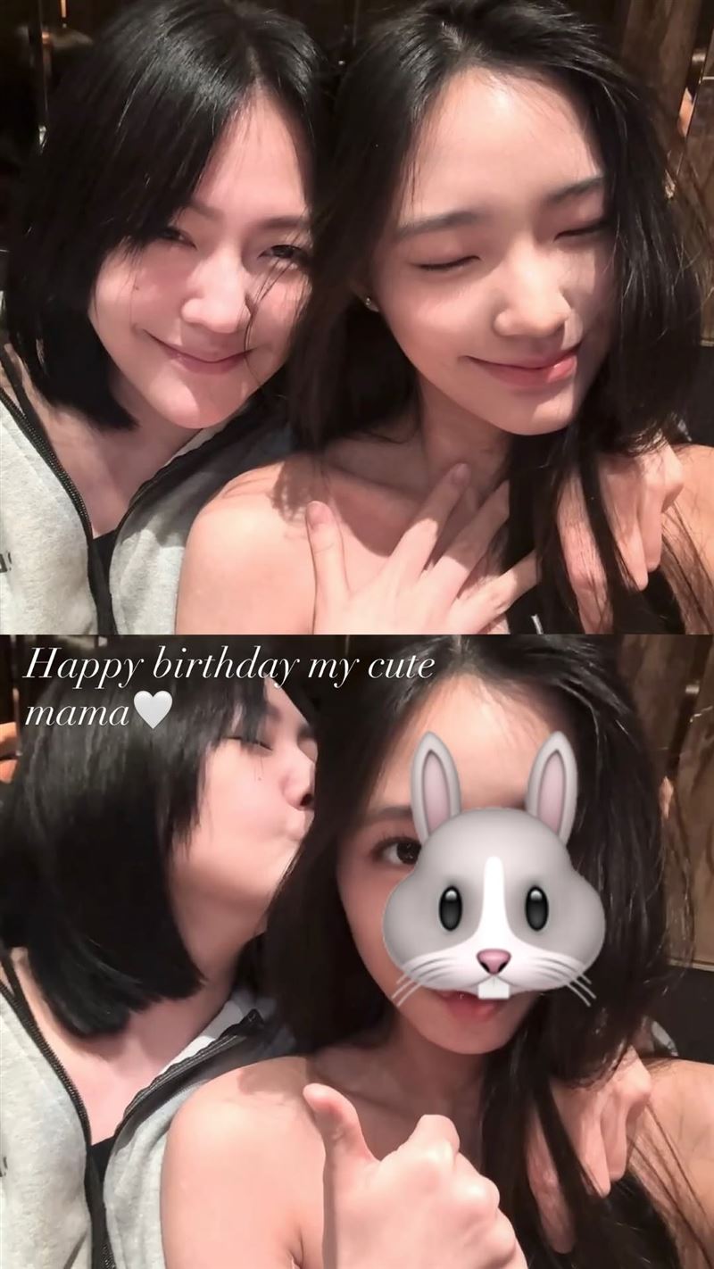 小S生日與女兒Lily合影。(圖/翻攝自IG @lilyhsuuuu)