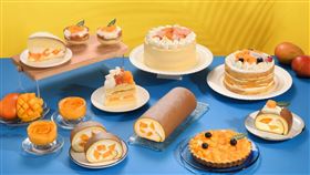 亞尼克「新鮮芒果季」盛夏金黃饗宴開吃，芒果小點繽紛登場。（圖／品牌業者提供）
