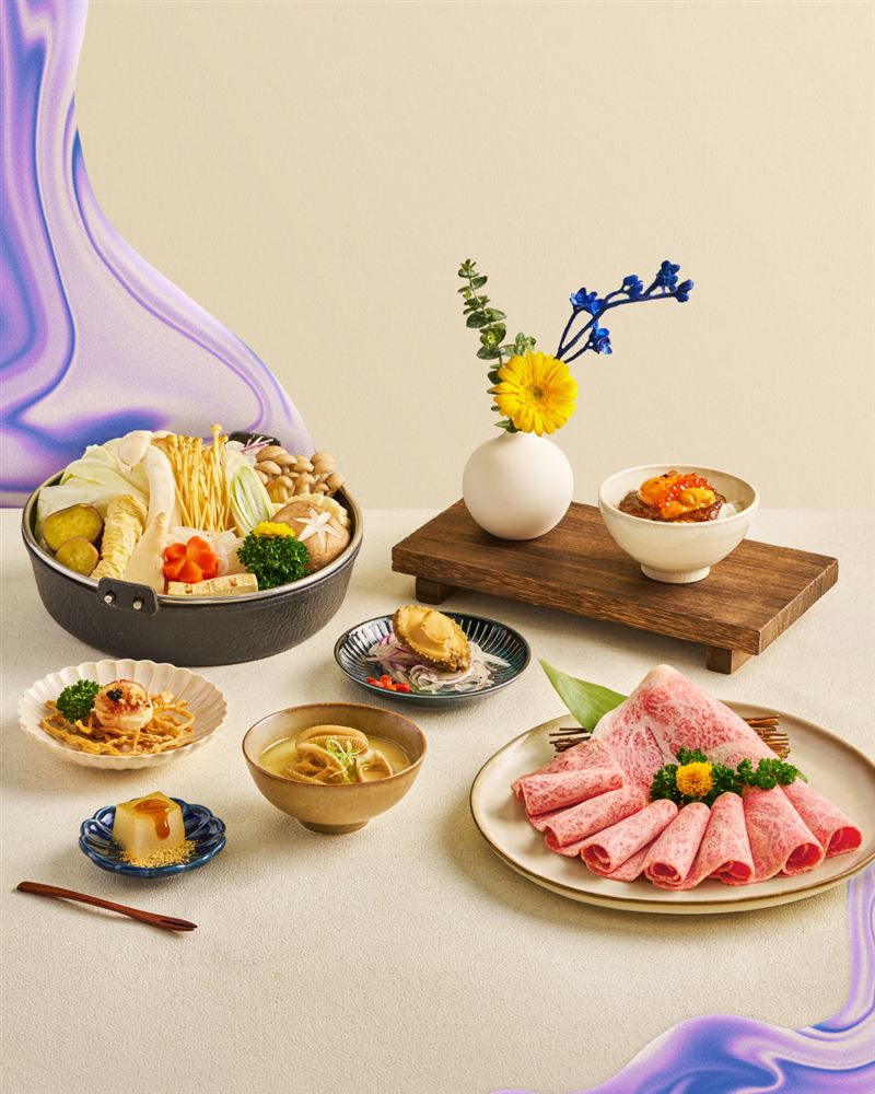 Extension 1 by橘色以「好事發生・花生好事」為主題,6/18-7/19期間限定,推出「好事發生・壽喜燒限定套餐」。(圖/品牌業者提供)