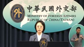 外交部副發言人陳怡君主持例行記者會（圖／翻攝自外交部YT）
