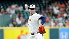 鄧愷威投3.1局慘失5分。（圖／美聯社／達志影像）