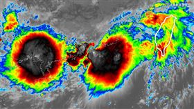 2團紫爆區對流超猛烈！鄭明典曬1圖「梅雨季最關心訊號」　影響曝光（圖／翻攝自台灣颱風論壇｜天氣特急臉書）