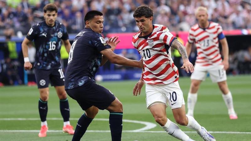 美國男足隊(USMNT)主力前鋒普里希赫(Christian Pulisic)的小腿傷勢成為焦點。(圖/翻攝自X平台 @nypost)