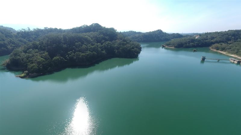寶山水庫蓄水量超過100%。(圖/google地圖)