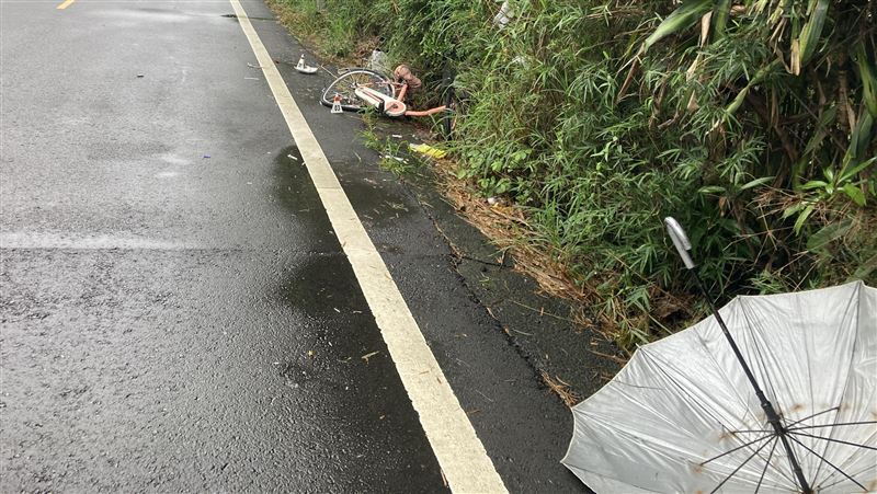 台中87歲遭陳男追撞致死。(圖/翻攝畫面)