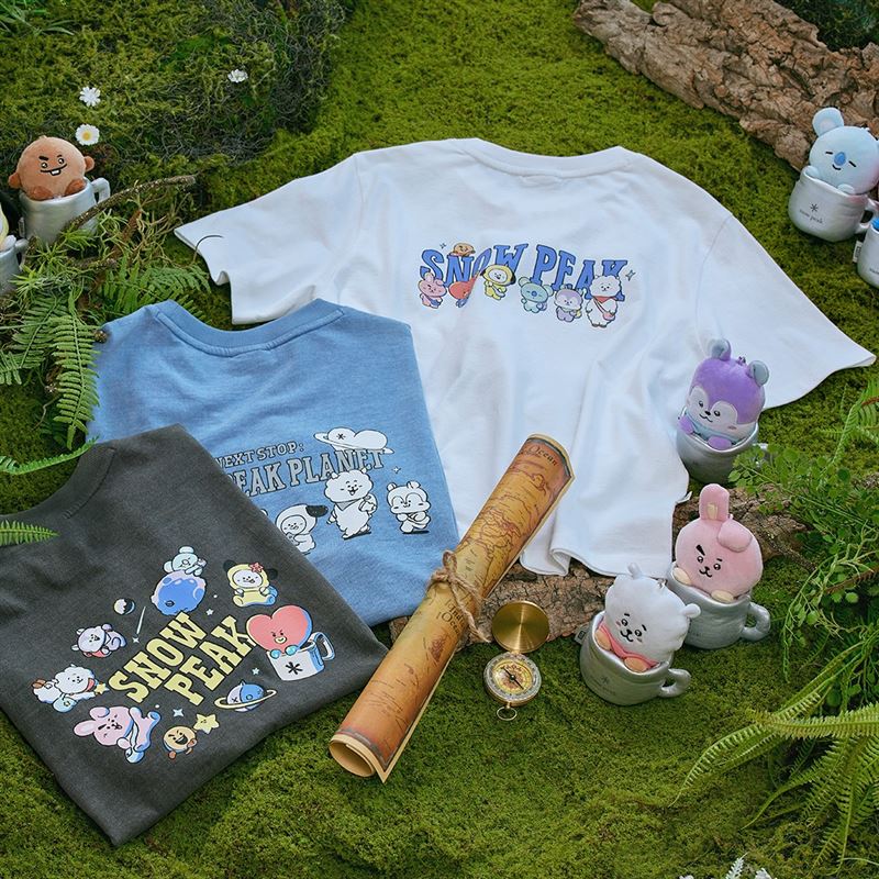 Snow Peak攜手超人氣IP BT21,全新系列正式揭曉。(圖/品牌業者提供)