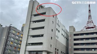 女警1姿勢趴頂樓…肉色解放！警局回應了