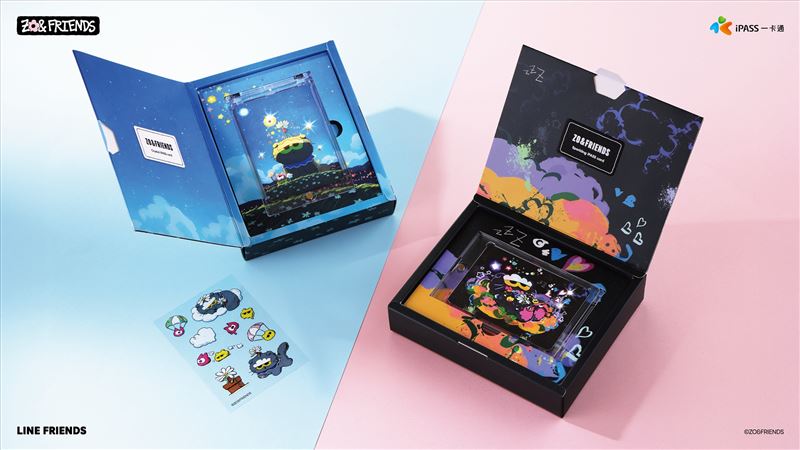 《繽紛黑夜》發光一卡通與《閃耀星空》晶鑽一卡通。(圖/品牌業者提供)