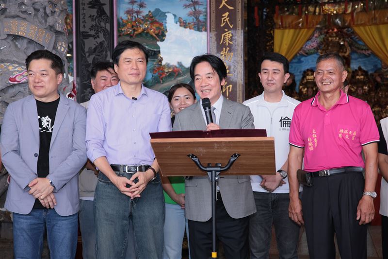兼任民進黨主席的賴清德總統今(16)日赴宜蘭參香祈福。(圖/民進黨提供)