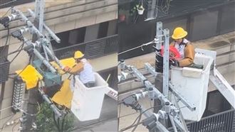 台電人員拆鳥巢掏1物改裝！網讚暖心國家