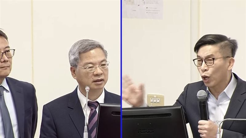 民進黨立委鍾佳濱今(17)日在經濟委員會審查115年度經濟部相關預算時,就高階晶片管制力度不夠,抨擊經濟部戰略性高科技貨品赴中僅12項貨品受限,且未管制晶片出口中國一案。經濟部對此回應,會和行政院和國安單位討論晶片出口中國法令相關修改議題。(圖/翻攝國會頻道)