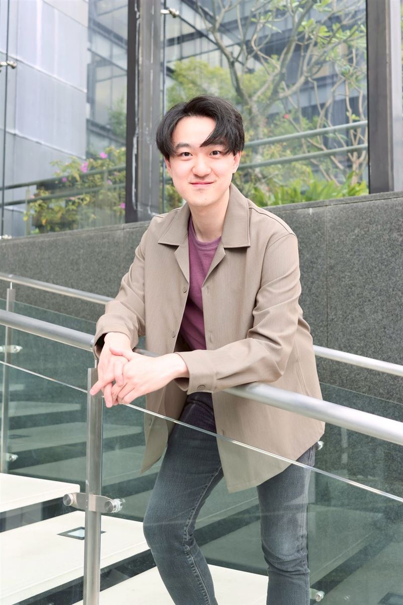 江大成接受《三立新聞網》訪問。(圖/記者田俊彥提供)