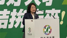 澎湖縣長陳光復的夫人吳淑瑾獲民進黨徵召「代夫出征」參選2026澎湖縣長（圖／記者劉秀敏攝影）