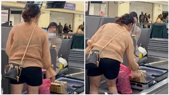 手提行李超重　大媽亂鬧：行李箱扣掉剛好
