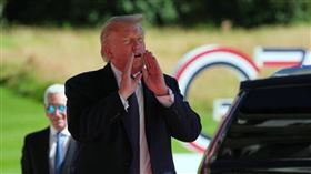 美國總統川普（Donald Trump）出席G7峰會。（圖／達志／美聯社）
