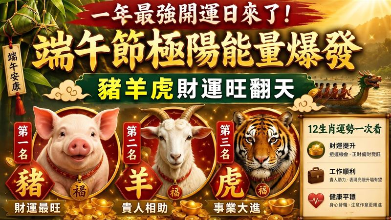 明天端午節!雨揚老師曝財神最愛這3生肖