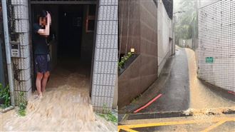 暴雨狂灌信義區民宅！水淹到胸口1男受困