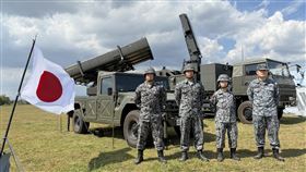 菲美肩並肩演習　日本自衛隊展示防空系統菲美「肩並肩」（Balikatan）聯合軍事演習，28日舉行防空暨飛彈防衛科目，日本自衛隊展示基地防空用地?空誘導?系統。中央社記者林行健三描禮士省聖安東尼奧鎮攝　115年4月28日