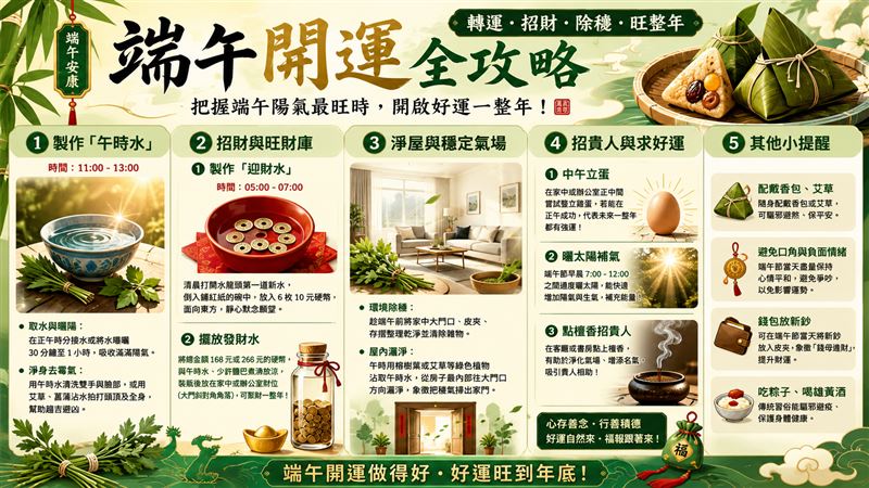 從補陽氣、清穢氣到招財運,都有一套民間流傳的開運做法。(圖/AI製圖)