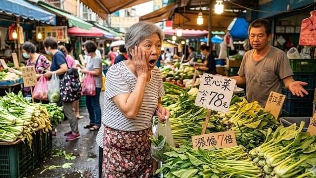 豪雨後菜價炸了!空心菜飆7倍 還會再漲