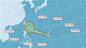 輕颱米克拉生成。（圖／翻攝自氣象署官網）