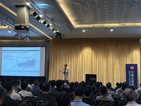 永豐金證券日前舉辦「2026年第二季投資論壇」，邀請群聯、南電、貿聯-KY、達發等共12家上市櫃公司與會；騰旭投資長程正樺並發表專題演講。（圖／永豐金證券）
