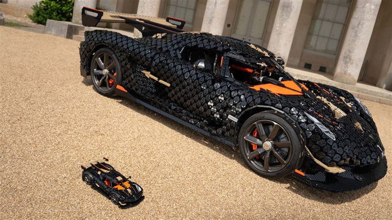 樂高用積木打造1:1 Koenigsegg Sadair’s Spear超跑。(圖/翻攝Lego網站)
