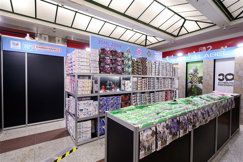 現場同步販售日本30 MINUTES LABEL官方直營商店「30 MINUTES LABEL ZONE」限定商品。(圖/主辦單位提供)