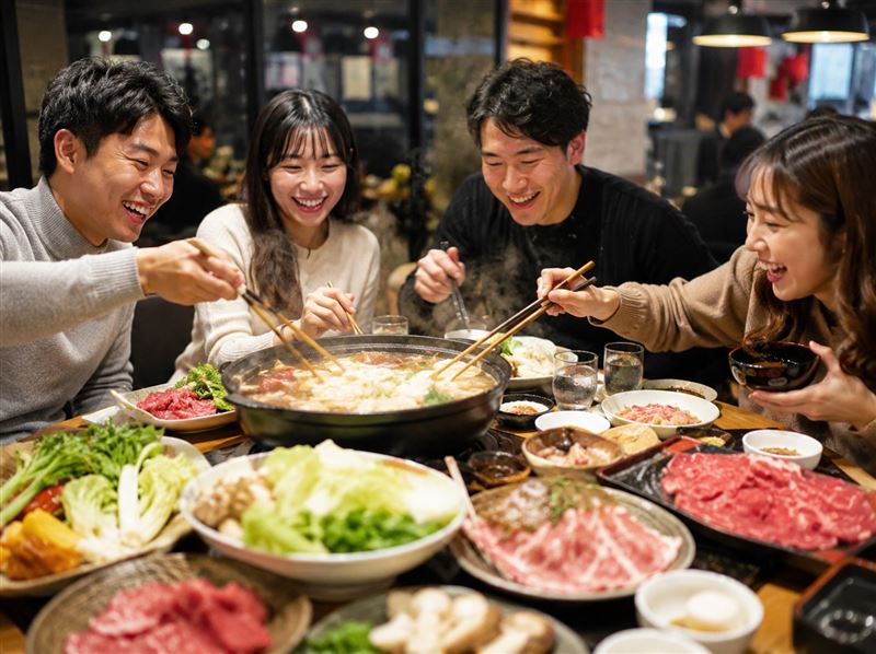 端午連假大啖美食,一不小心吃太多,恐造成腸胃不適,營養師老辜建議,適量搭配奇異果、薑泥與發酵食品,或鳳梨、木瓜、小番茄,幫助胃排空、促進蠕動、減少脹氣。(圖/AI製圖)