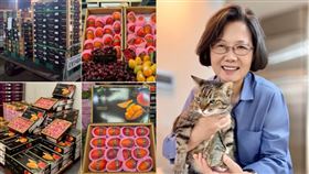 蔡英文發文揭台灣水果銷歐洲原因（組合圖，翻攝自蔡英文臉書）