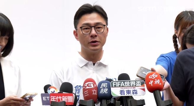 詹為元受訪時表態,找鄭麗文站台並沒有任何的問題(圖/翻攝畫面)