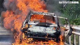 火燒車,國道,國3,苗栗,通霄（圖／翻攝畫面）