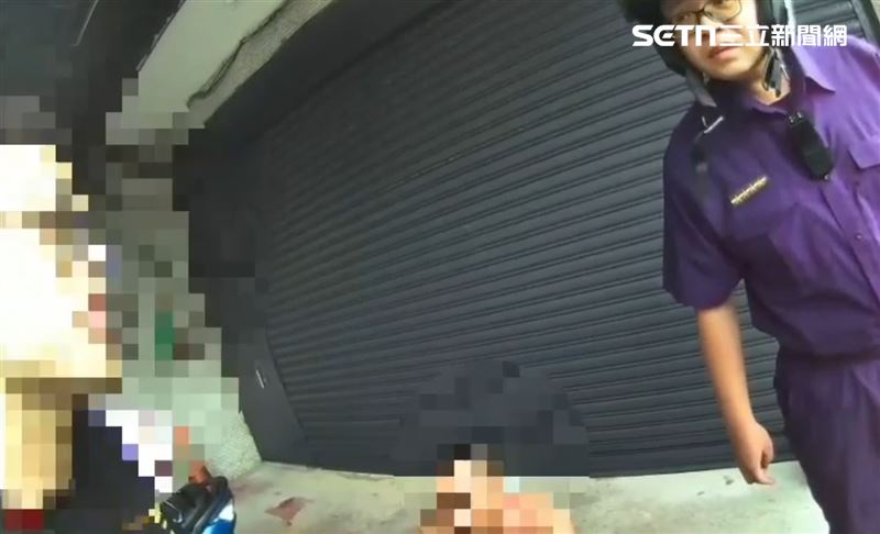 移工范男與梁男在宿舍飲酒，未料酒後爆發衝突，范男持菜刀揮砍，2男被警方依法送辦。（圖／翻攝畫面）