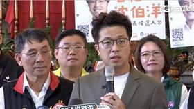 民進黨台北市長參選人沈伯洋今（21）日赴台北葫蘆寺參拜受訪。（圖／翻攝畫面）