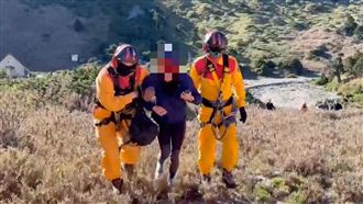 28歲女山友登山狂吐！黑鷹急出動吊掛下山