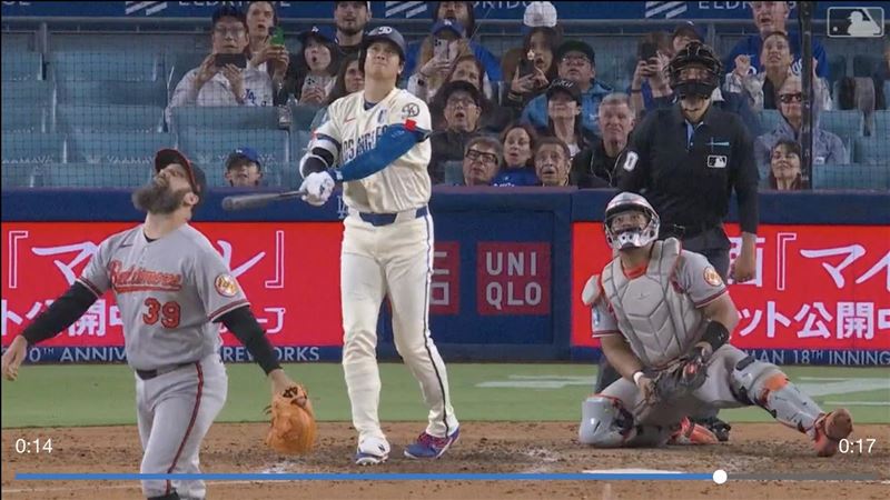 大谷翔平當二寶爸後首度開轟。(圖/翻攝自MLB官網)