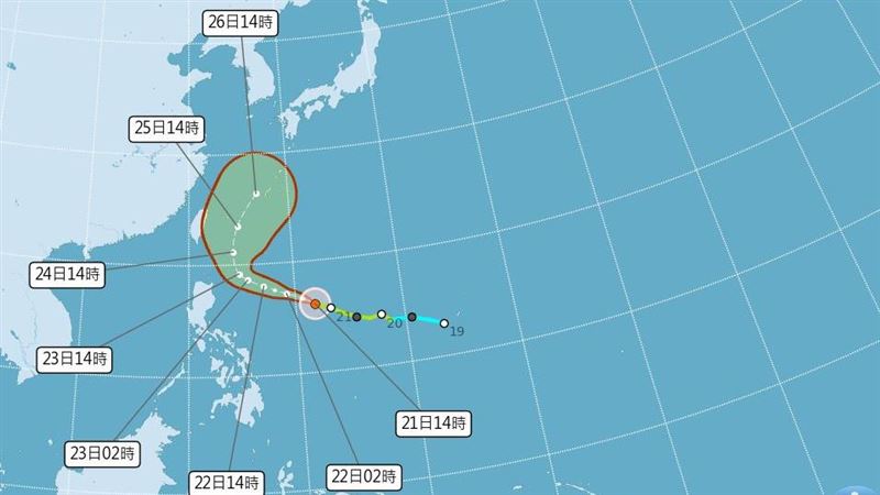 米克拉最快今晚轉中颱 降雨熱區出爐