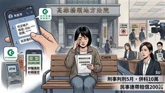 雙手奉還網銀密碼！高雄女慘賠200萬