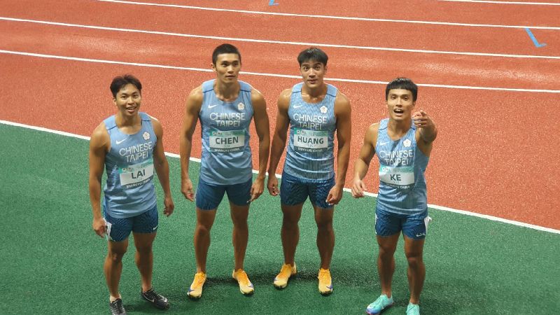 亞洲接力錦標賽 台灣代表隊奪銅每人發2萬