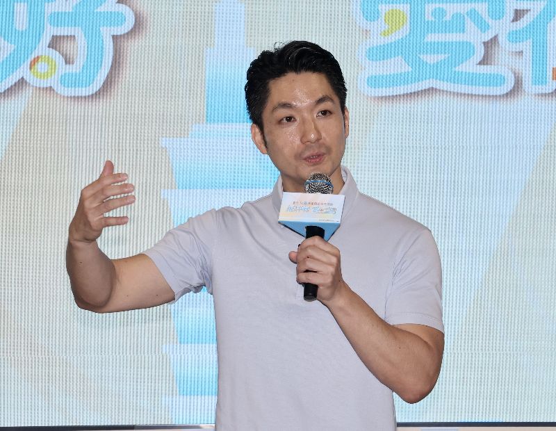 蔣萬安出席重陽節活動記者會。(圖／中央社）