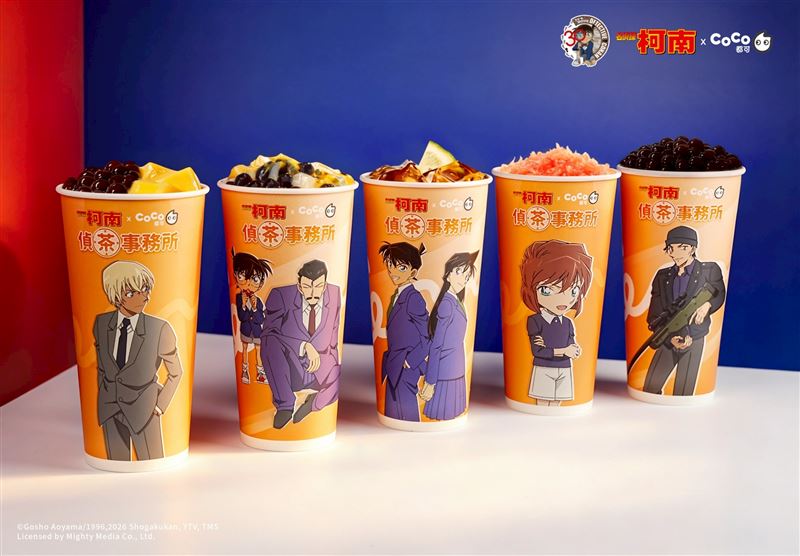 CoCo都可《名偵探柯南》聯名紙杯。（圖／品牌業者提供）