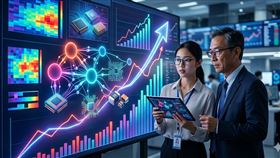 兆豐台灣豐收ETF（00996A）因前十大持股精準鎖定此波強勢股，上周五（19日）即以3.01%的漲幅領先大盤，收在16.06元；今（22）日多頭行情延續，該基金再度上漲1.62%，最終以16.32元作收。（示意圖／AI生成）