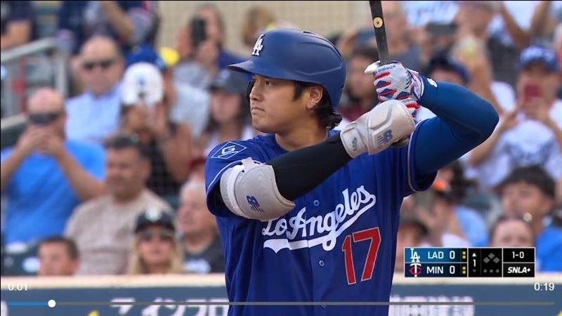 大谷翔平敲出「首局首打席」全壘打。(圖/翻攝自MLB官網)