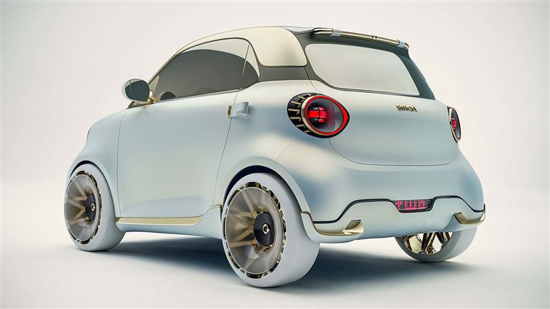 Smart #2概念車,外型保留原始的基礎設計,但車身尺碼放大不少。(圖/翻攝Smart網站)
