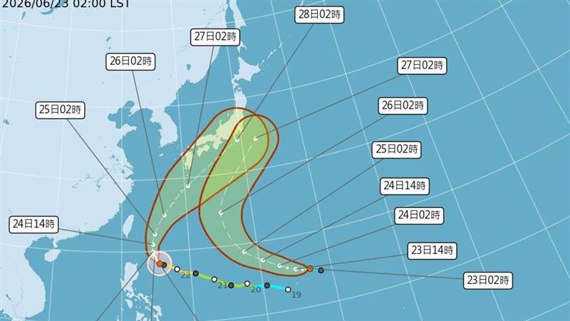 雙颱齊步大迴轉!無花果生成 最新路徑曝