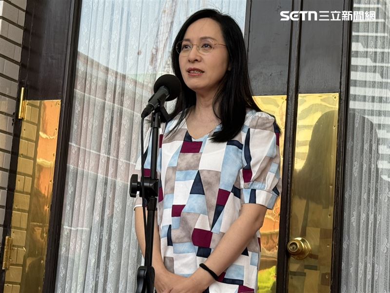 民進黨立委、台東縣長參選人陳瑩在立法院議場前受訪（圖／記者劉秀敏攝影）