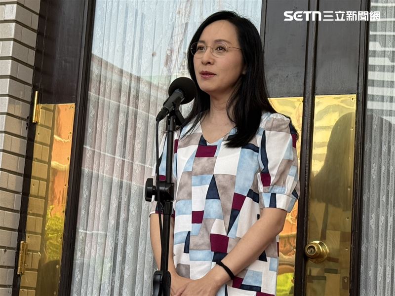 民進黨立委、台東縣長參選人陳瑩在立法院議場前受訪(圖/記者劉秀敏攝影)